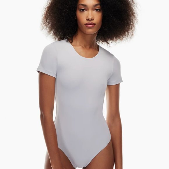 NWT Babaton COUNTOUR Crew Bodysuit - Cement Blue - Aritzia - Picture 1 of 7